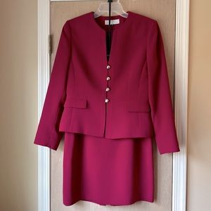 Tahari suit, magenta